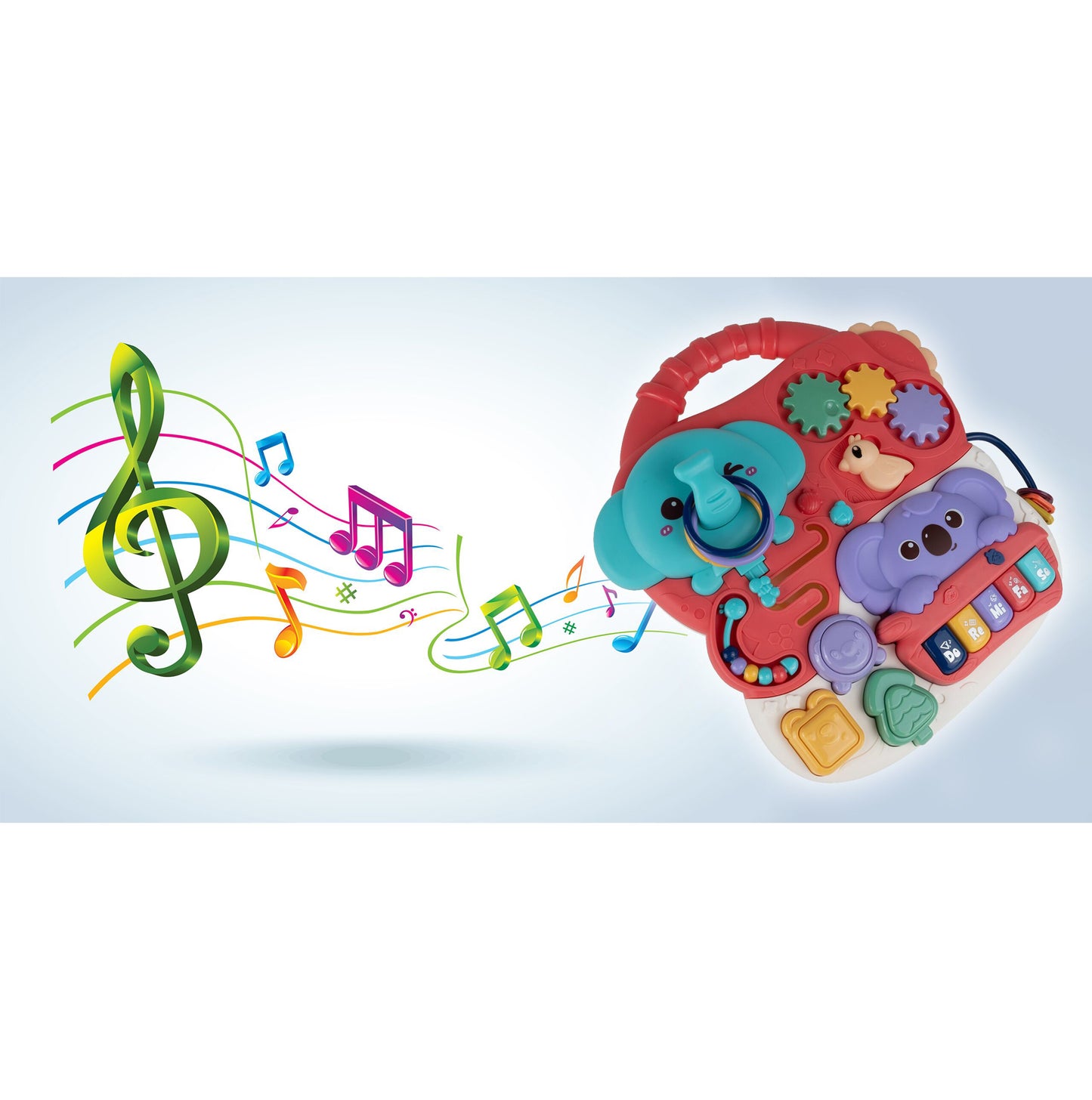 Masuta interactiva 2 in 1 cu melodii, MalPlay 109659