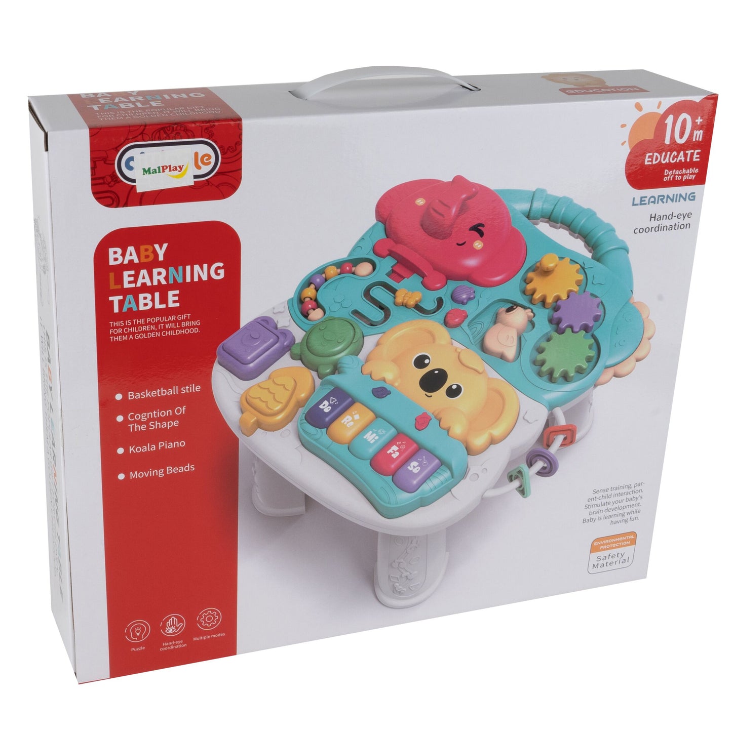Masuta interactiva 2 in 1 cu melodii, MalPlay 109659