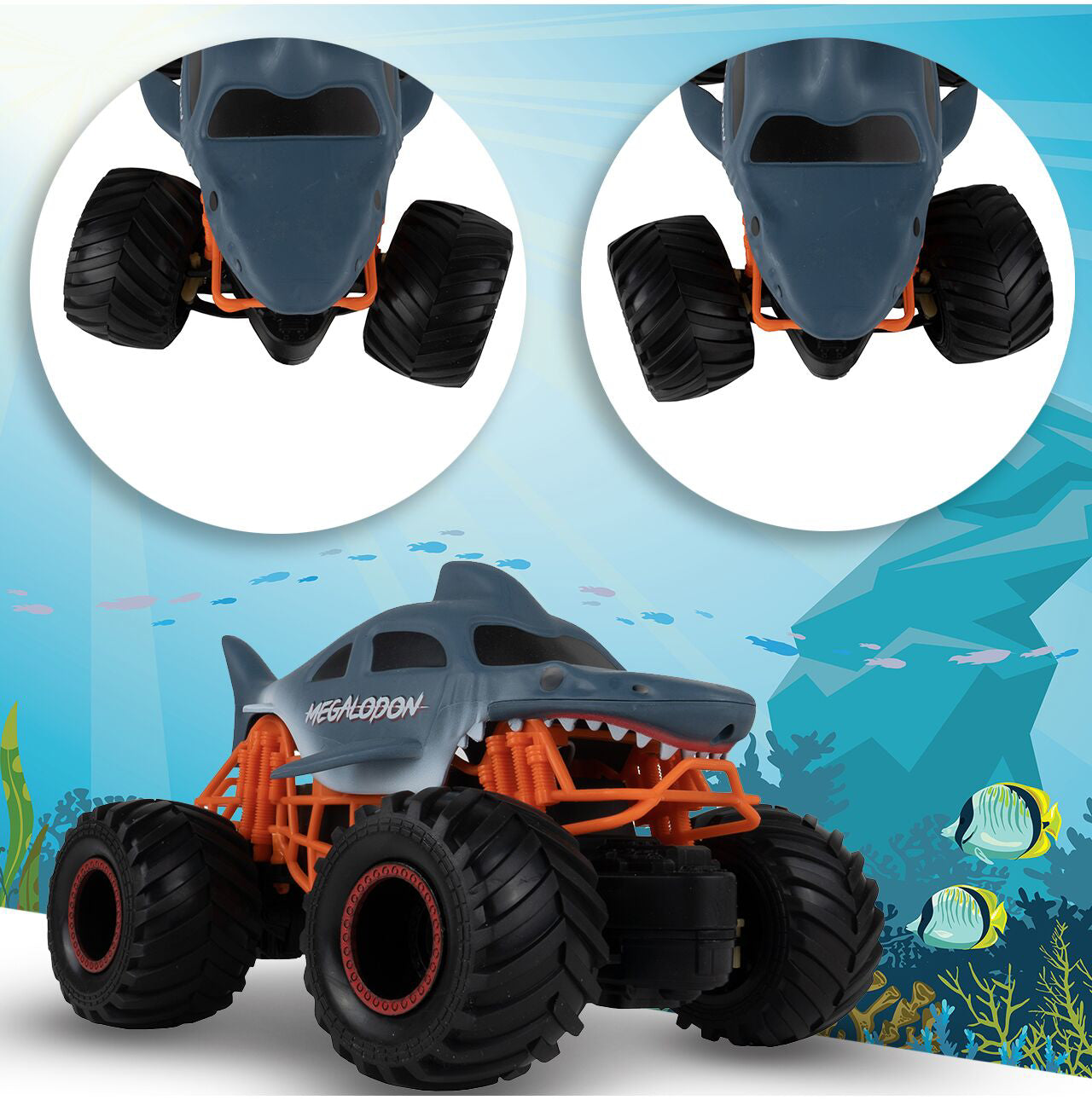 Masina cu telecomanda Rechin Off Road 1:20, MalPlay 109497