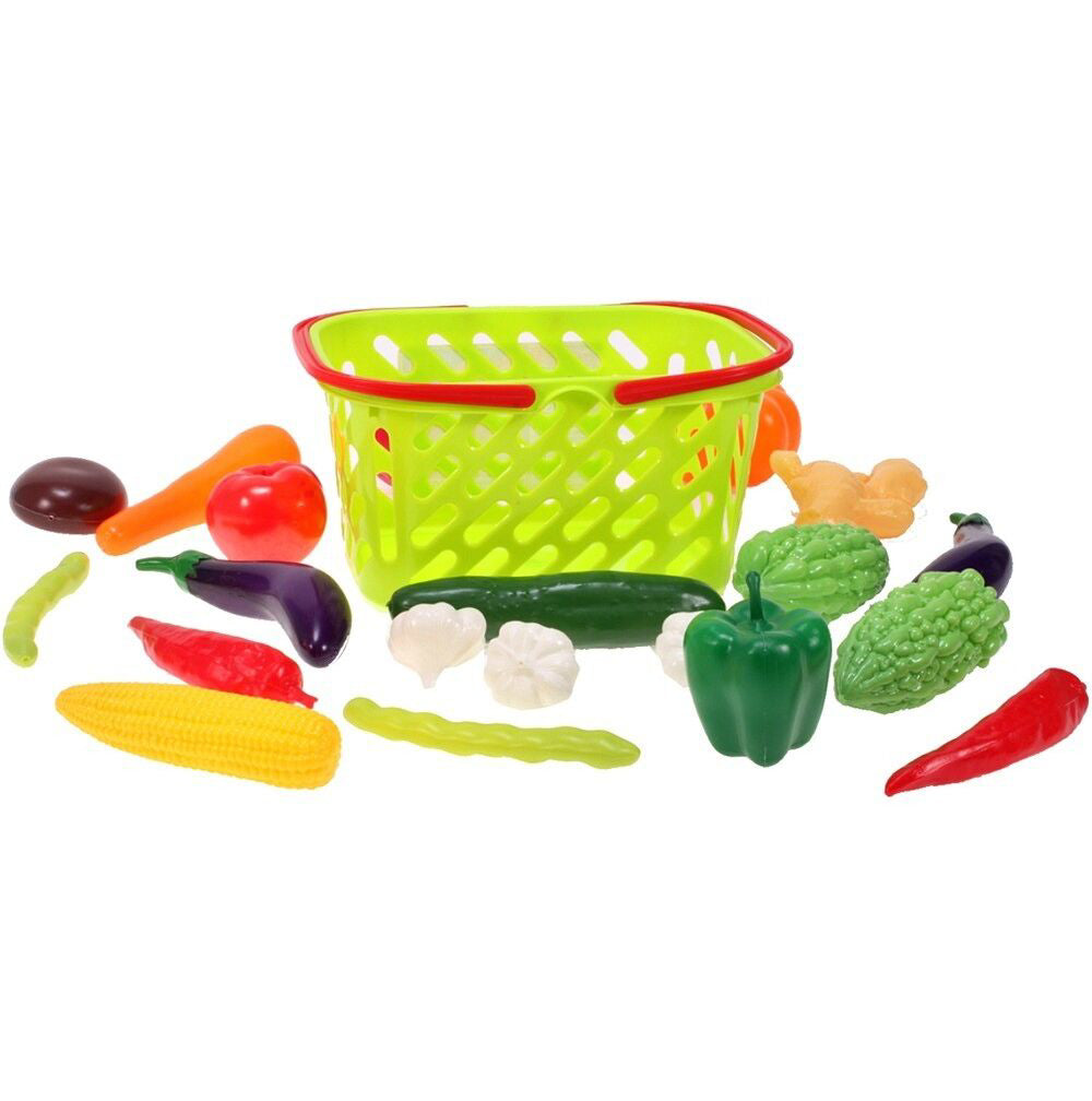 Cos de cumparaturi cu 20 de legume, MalPlay 101185