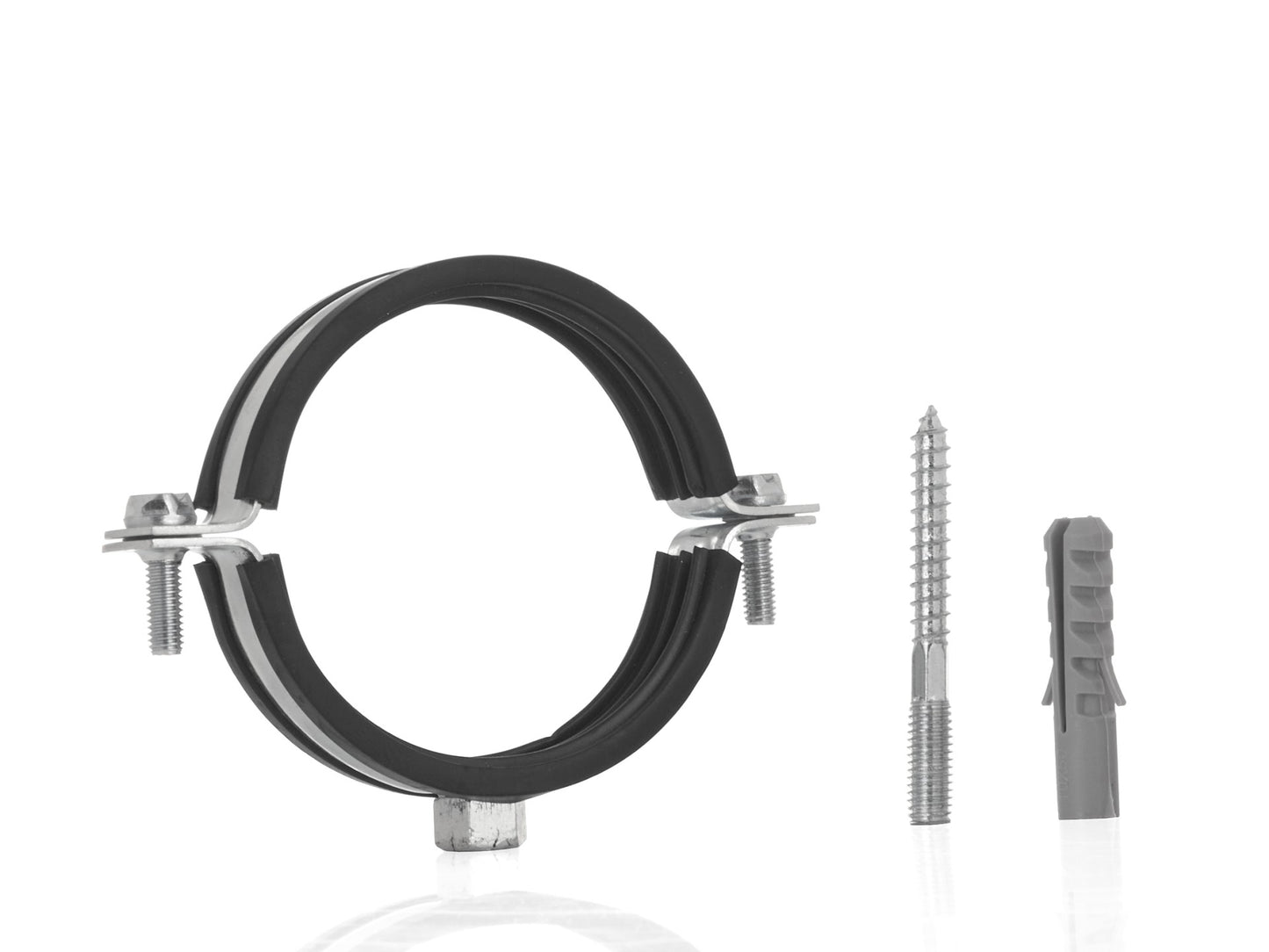 Clema metalica cu cauciuc pentru tevi, 1 / 2", 75 - 80 mm, Geko G17295