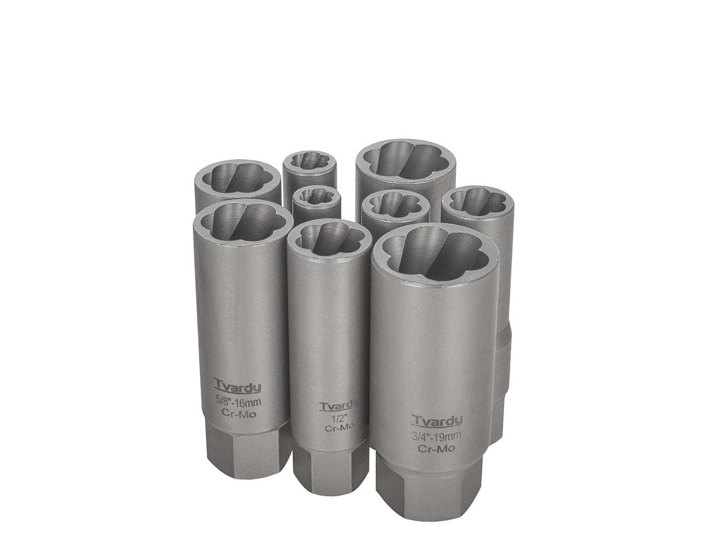 Set tubulare adanci pentru suruburi rupte, 6-19 mm, 11 elemente, Tvardy T00130