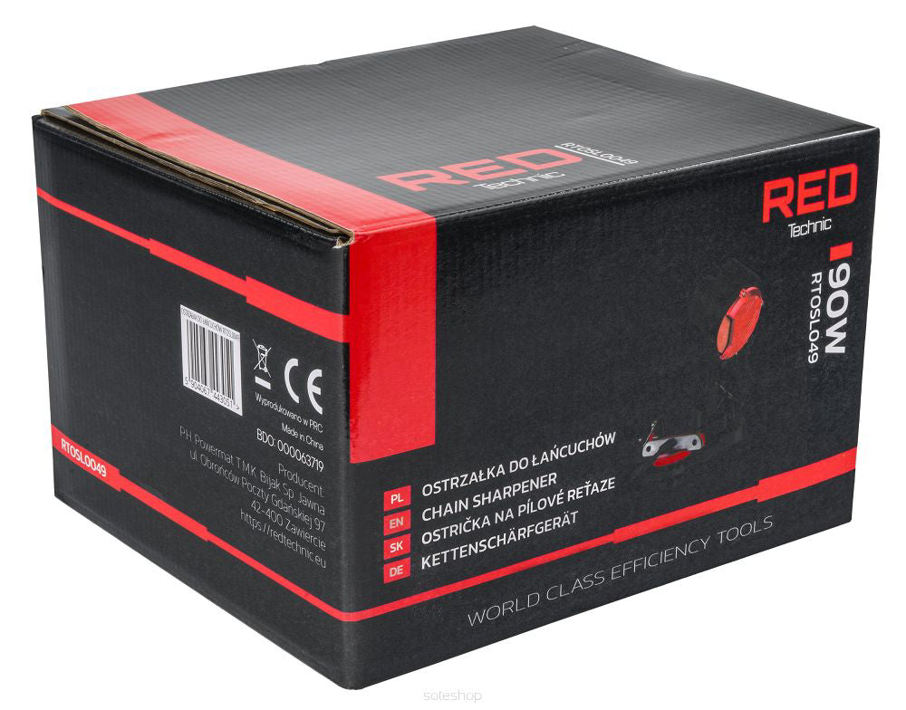 Masina ascutire lant drujba, 90 W, Red Technic RTOSL0049