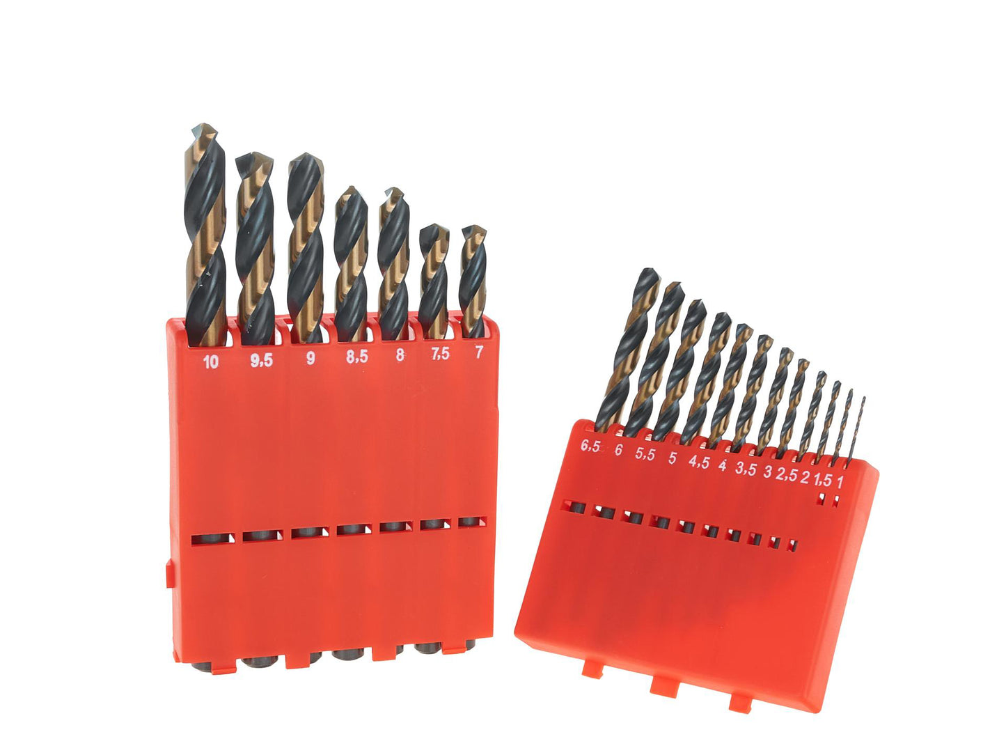 Set burghie pentru metal HSS, 1 - 10 mm, 19 elemente, Tvardy T02001