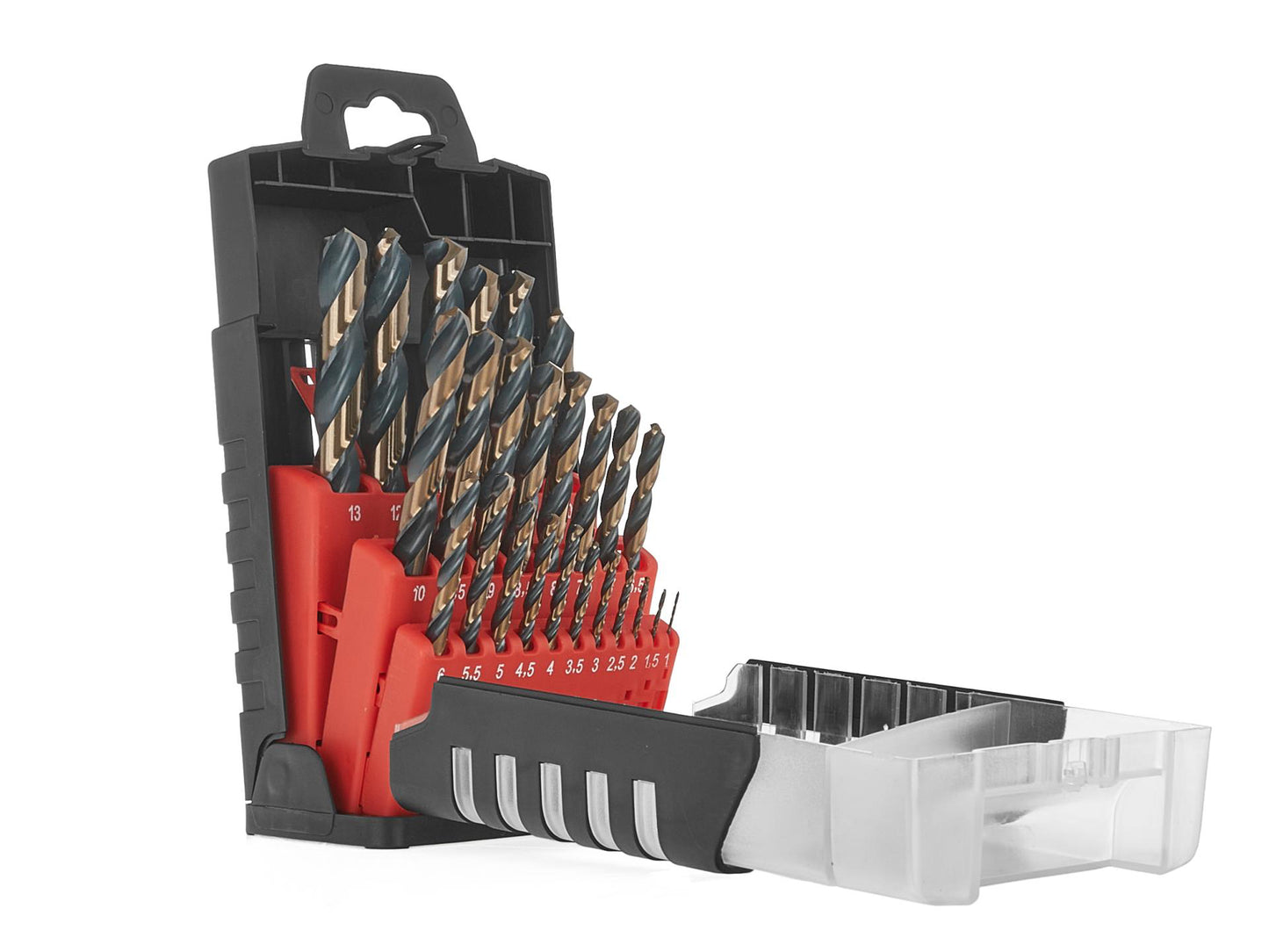 Set burghie pentru metal HSS, 1 - 13 mm, 25 elemente, Tvardy T02002