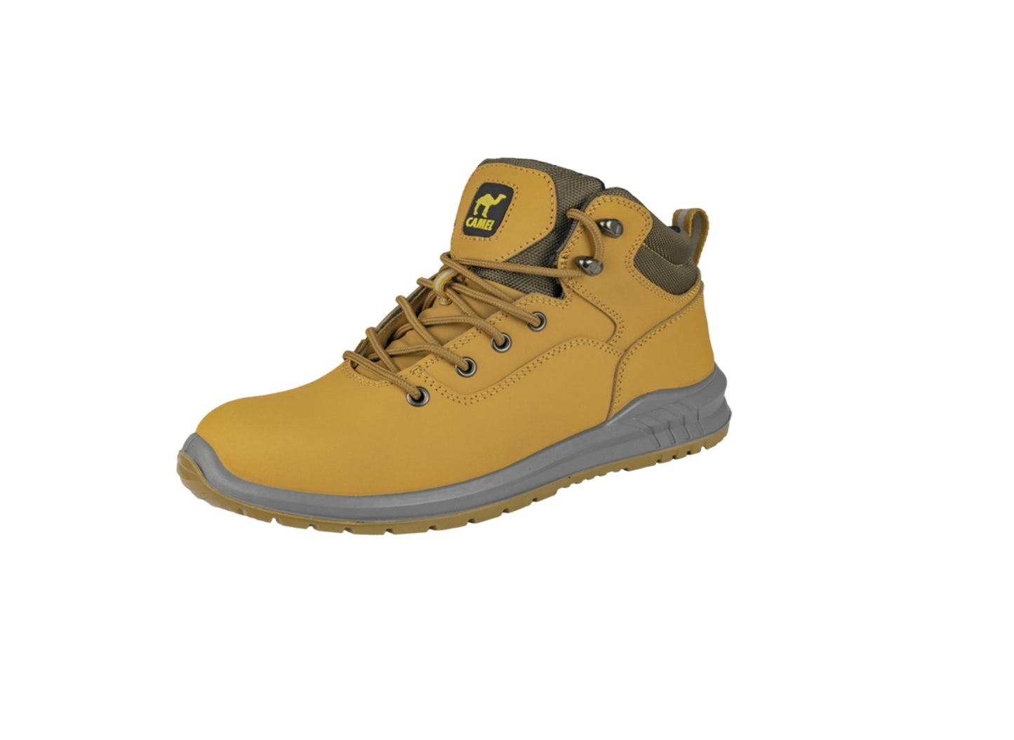 Bocanci de lucru cu bombeu metalic Camel, marimea 38, ArtMas ART802014