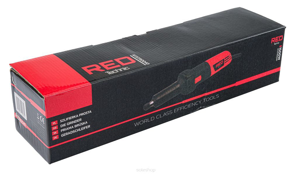 Polizor drept cu accesorii, 1500 W, Red Technic RTSTR0040