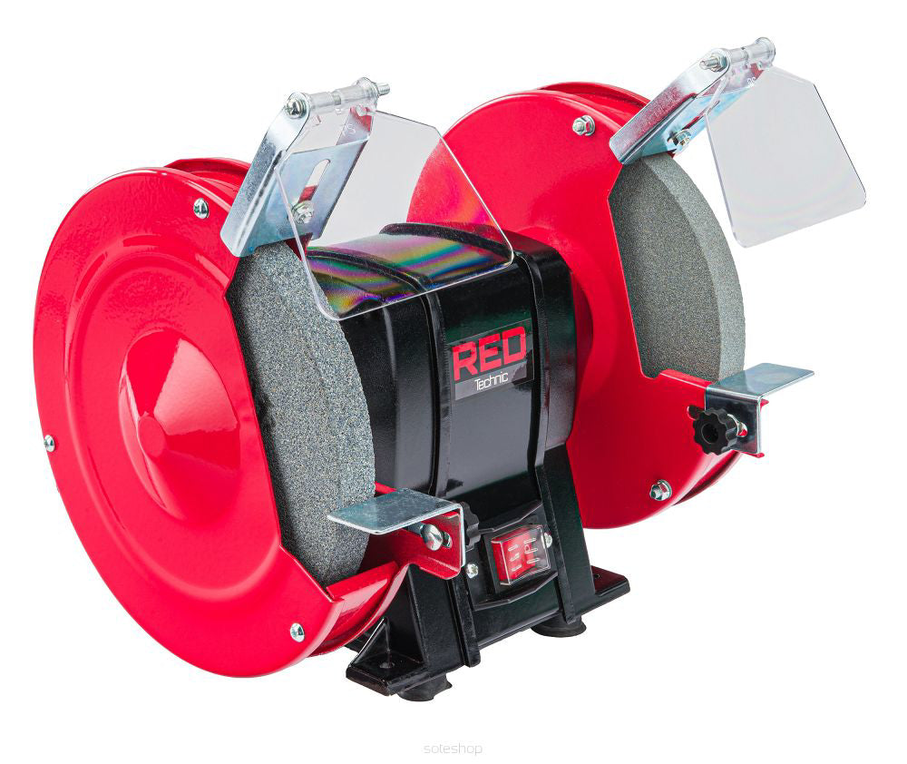 Polizor dublu de banc, 200 mm, Red Technic RTSS0084