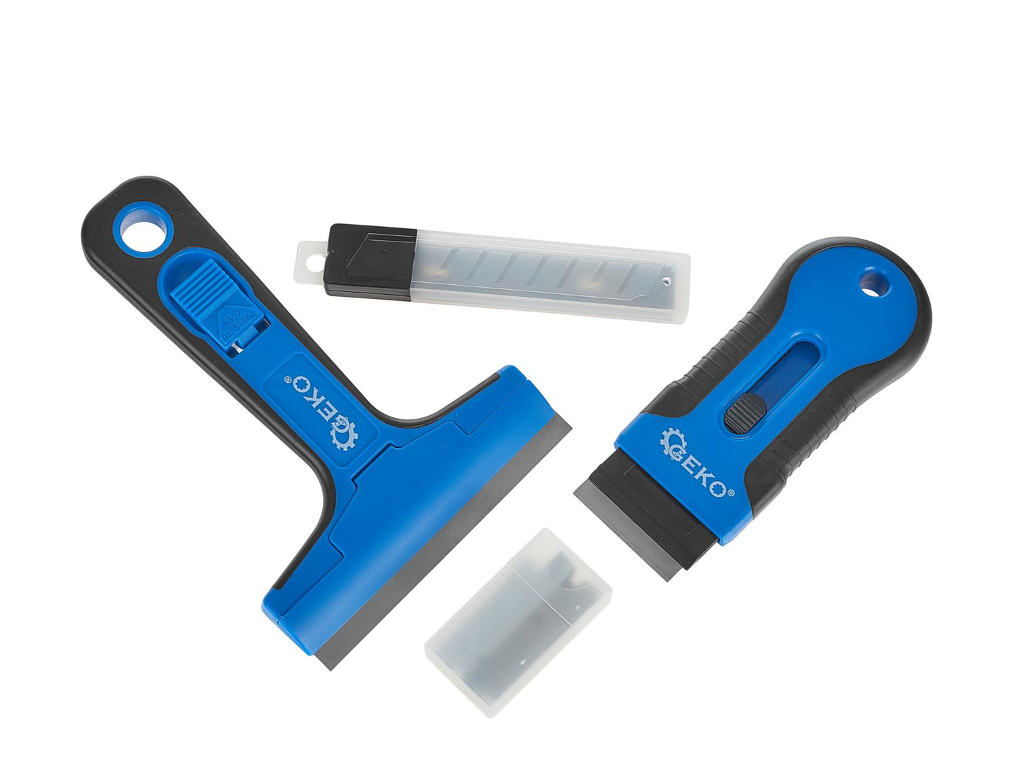 Set raclete multifunctionale pentru curatarea sticlei, 12 elemente, Geko G66061