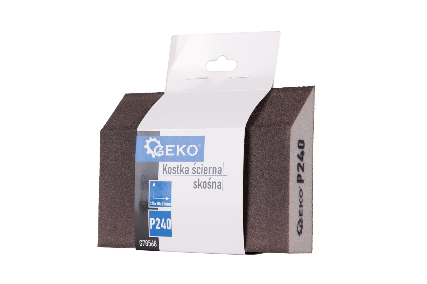 Burete abraziv pentru slefuire, 125 x 90 x 25 mm, P240, Geko G78568