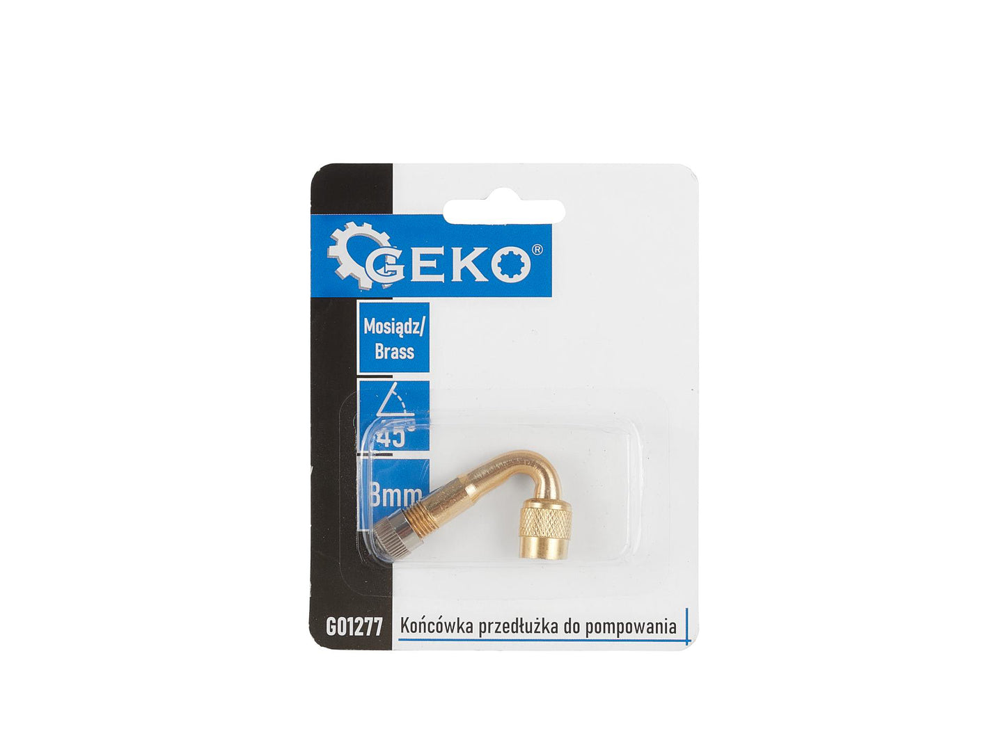 Extensie valva roata curbata la 45°, 8 mm, Geko G01277