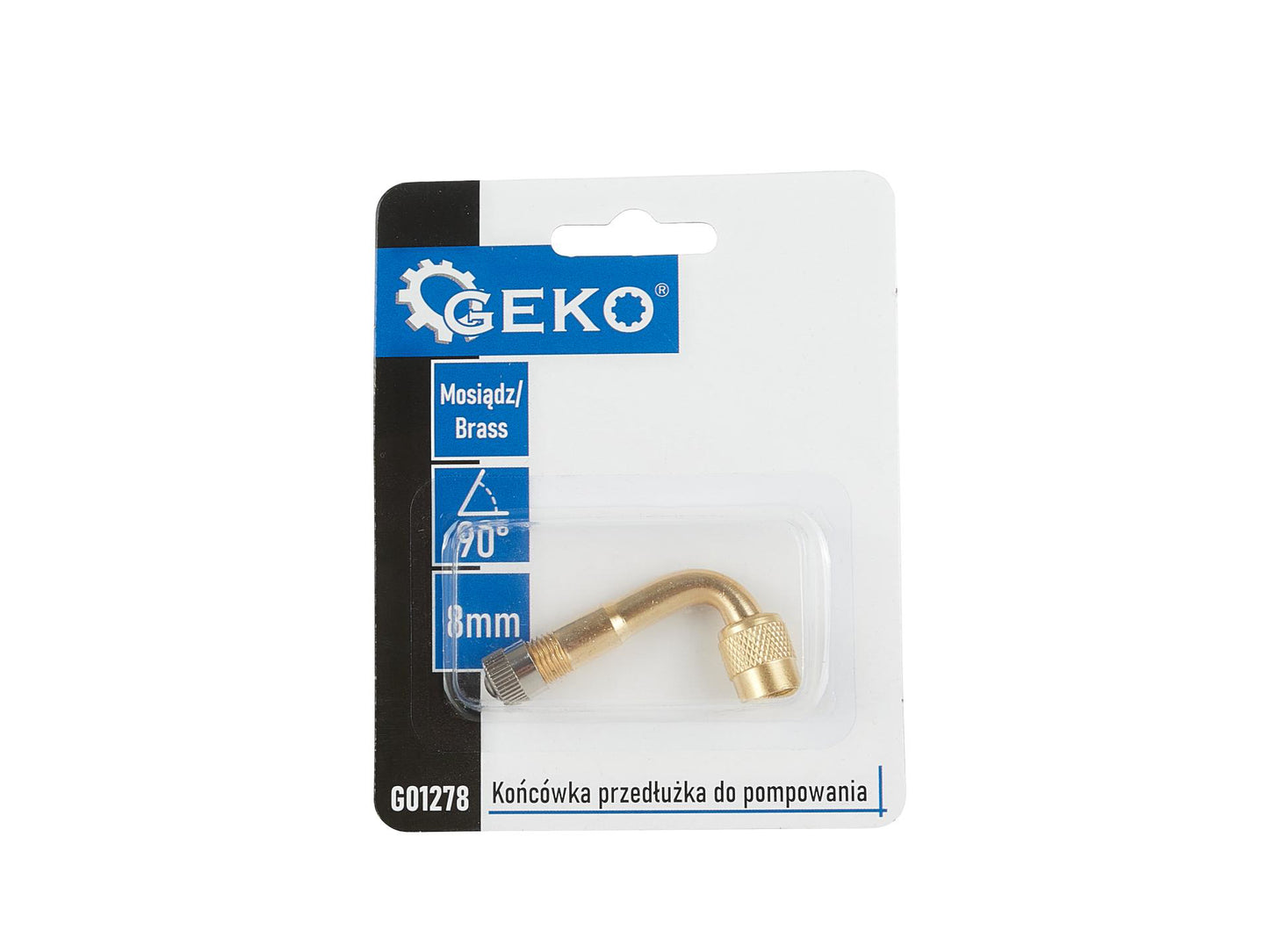 Extensie valva roata curbata la 90°, 8 mm, Geko G01278