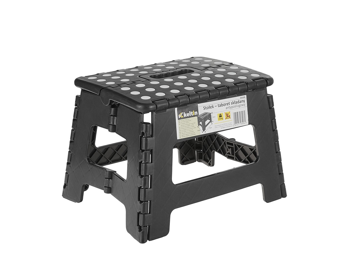 Scaun pliabil anti-alunecare, 150 kg, Keltin K00398