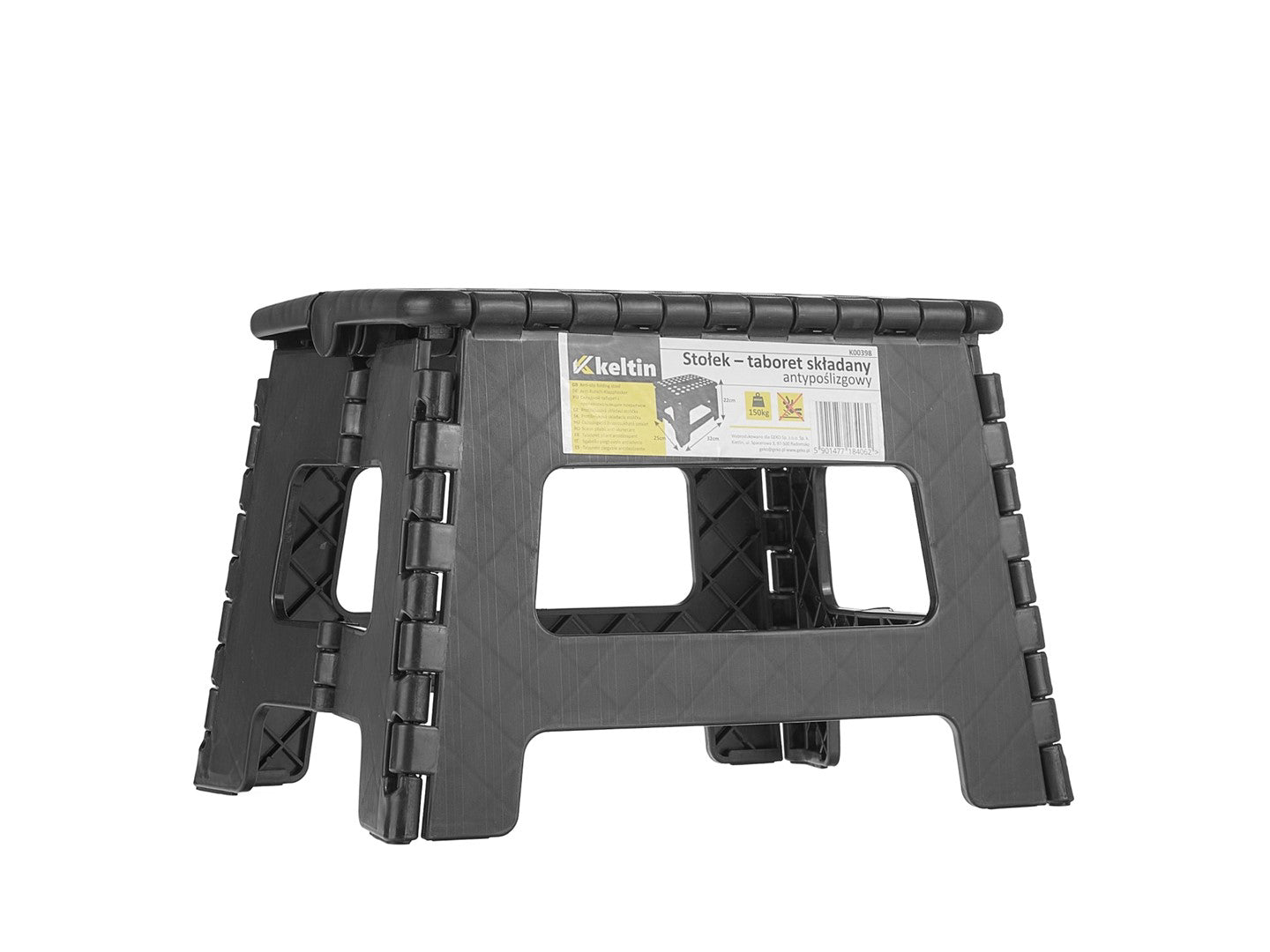 Scaun pliabil anti-alunecare, 150 kg, Keltin K00398