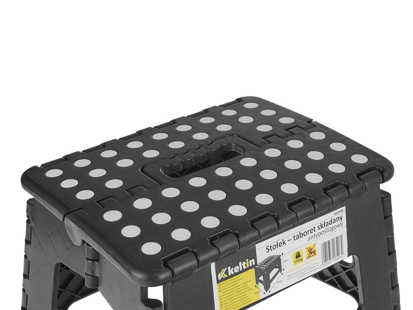 Scaun pliabil anti-alunecare, 150 kg, Keltin K00398