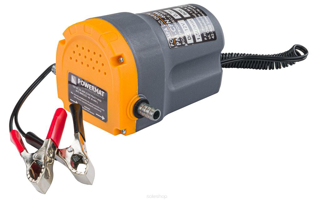 Pompa electrica pentru transfer combustibil PM-CPN-60M, 12 V, Powermat PM1274