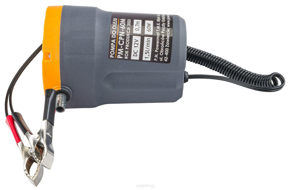 Pompa electrica pentru transfer combustibil PM-CPN-60M, 12 V, Powermat PM1274