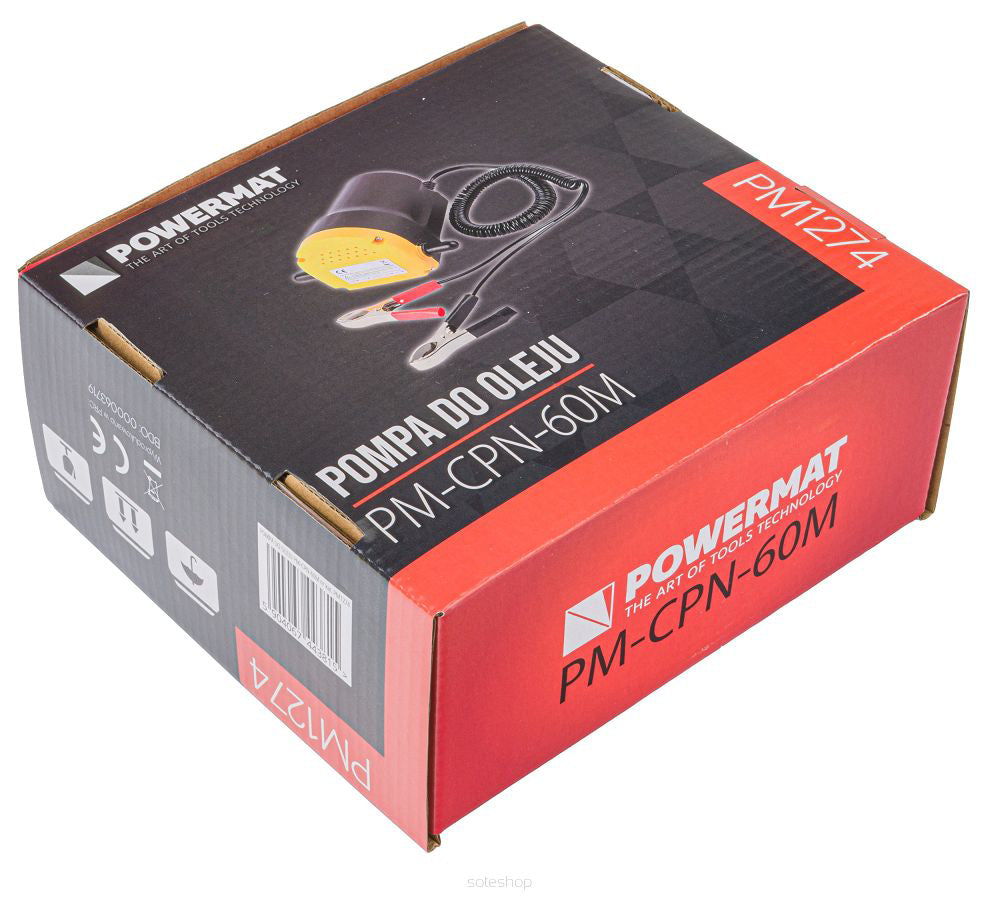 Pompa electrica pentru transfer combustibil PM-CPN-60M, 12 V, Powermat PM1274