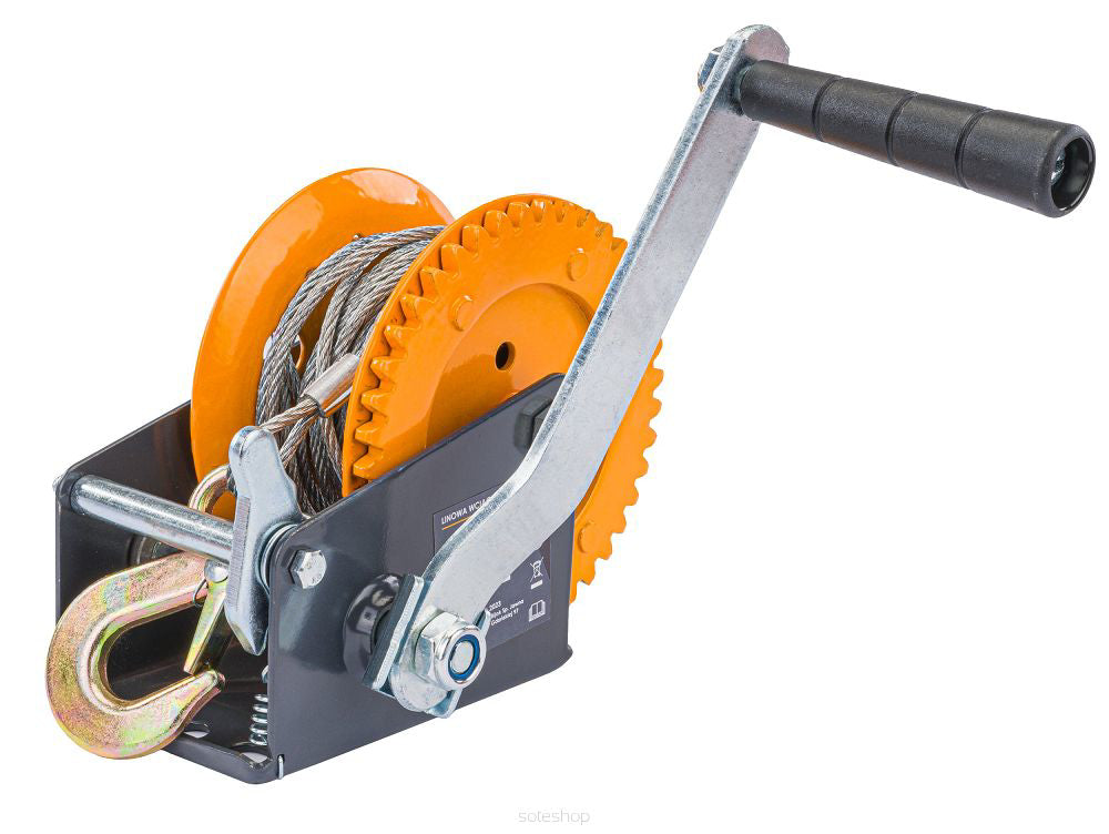 Troliu manual PM-WRC-545T, cablu 10 m, greutate maxima suportata 545 kg, Powermat PM1267