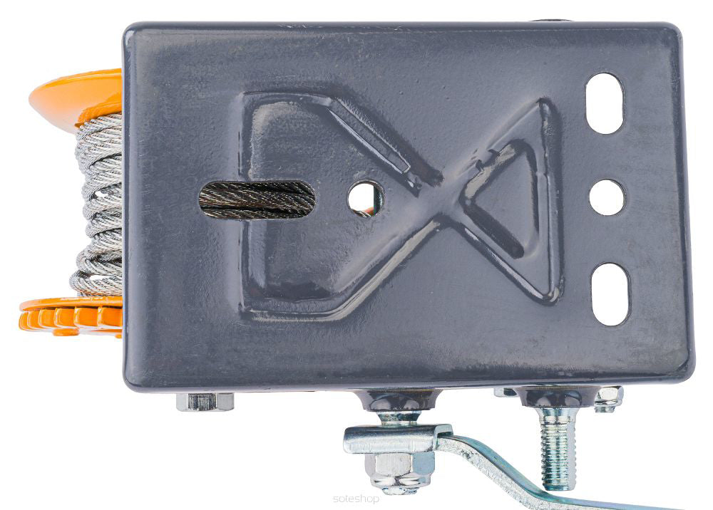 Troliu manual PM-WRC-1133T, cablu 10 m, greutate maxima suportata 1133 kg, Powermat PM1268