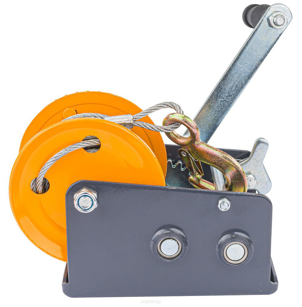 Troliu manual PM-WRC-1133T, cablu 10 m, greutate maxima suportata 1133 kg, Powermat PM1268