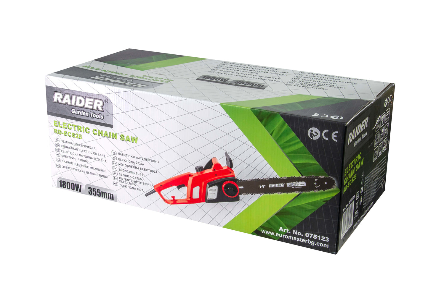 Fierastrau electric cu lant RD-ECS28, 355 mm, 1800 W, 3 /8", 1.3 mm, Raider 075123