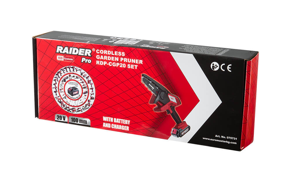 Foarfeca electrica pe acumulator RDP-CGP20, 120 mm, 1 / 4", 1.1 mm, acumulator 2Ah, Raider 075731