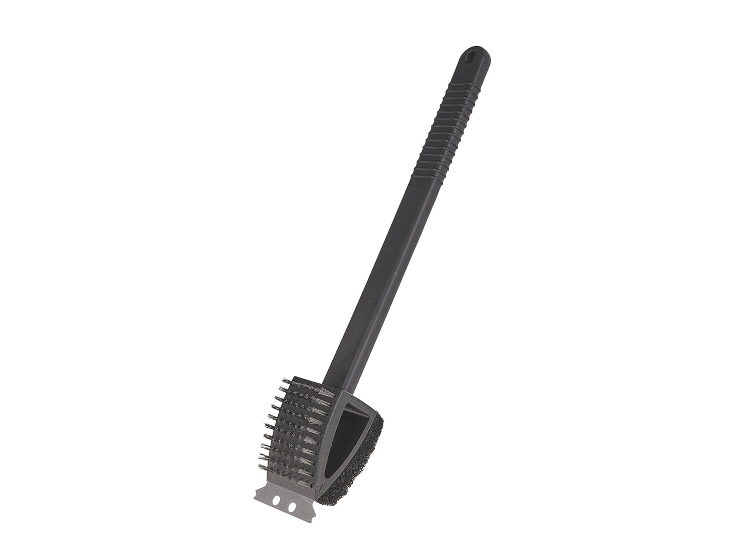 Perie 3 in 1 pentru curatarea gratarului, burete, racleta, perie de sarma, Geko G80509