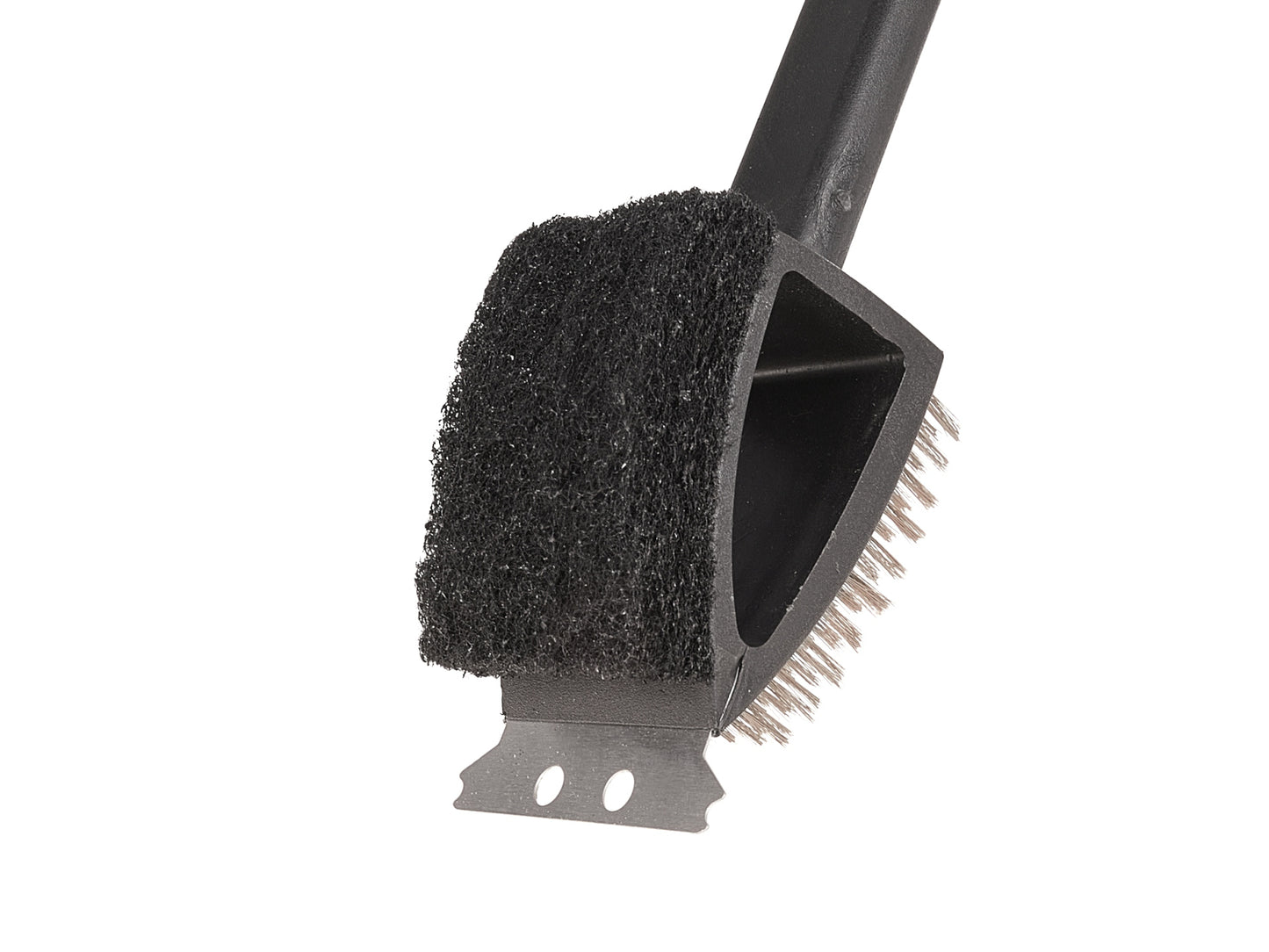 Perie 3 in 1 pentru curatarea gratarului, burete, racleta, perie de sarma, Geko G80509