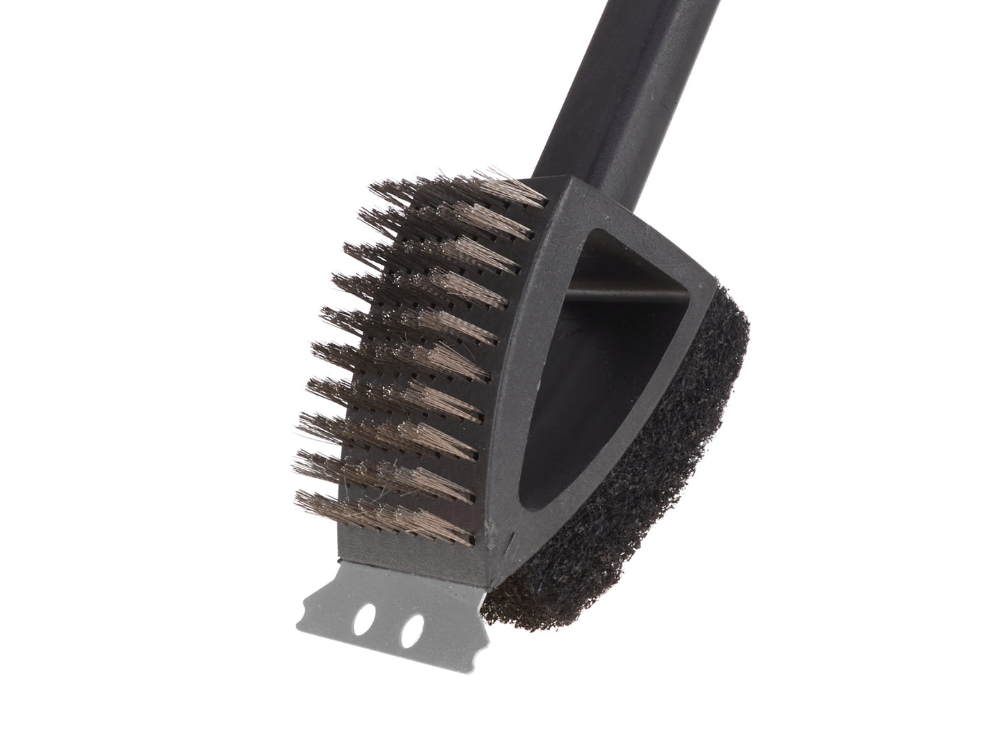 Perie 3 in 1 pentru curatarea gratarului, burete, racleta, perie de sarma, Geko G80509