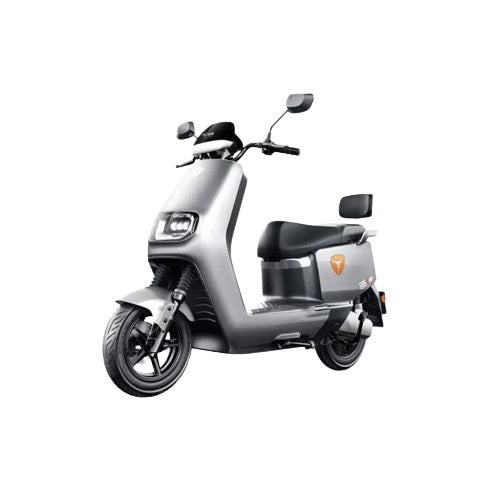 Scuter electric Yadea E8S, 2 viteze, regenerare energie, far LED, acumulator Li-Ion 72 V, 38 Ah, incarcator rapid 10A, gri, Villager VL079988