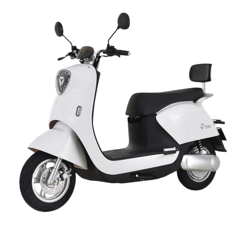 Scuter electric Yadea M6, far LED, acumulator Graphene 72 V, 26 Ah, autonomie 90 km, viteza maxima 45 km / h, capacitate maxima incarcare 150 kg, alb, Villager VL079991