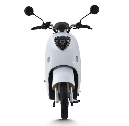 Scuter electric Yadea M6, far LED, acumulator Graphene 72 V, 26 Ah, autonomie 90 km, viteza maxima 45 km / h, capacitate maxima incarcare 150 kg, alb, Villager VL079991