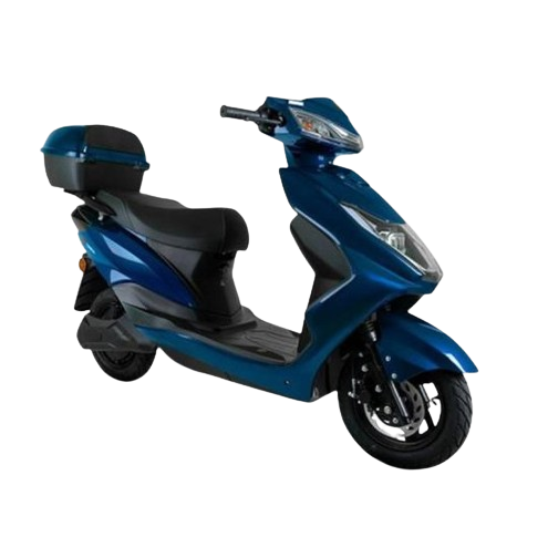 Scuter electric Yadea Luna, 2 viteze, far LED, acumulator Li-Ion 60 V, 20 Ah, incarcator 3A, capacitate maxima de incarcare 150 kg, albastru, Villager VL079993