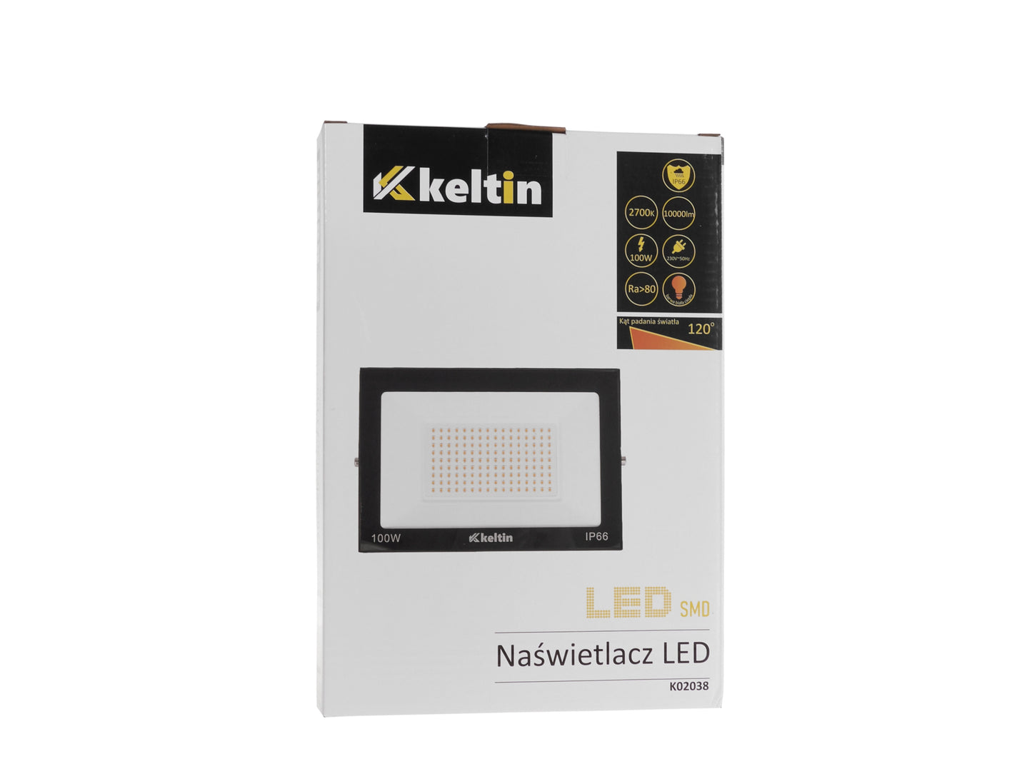 Proiector LED, alb cald, 100 W, Keltin K02038