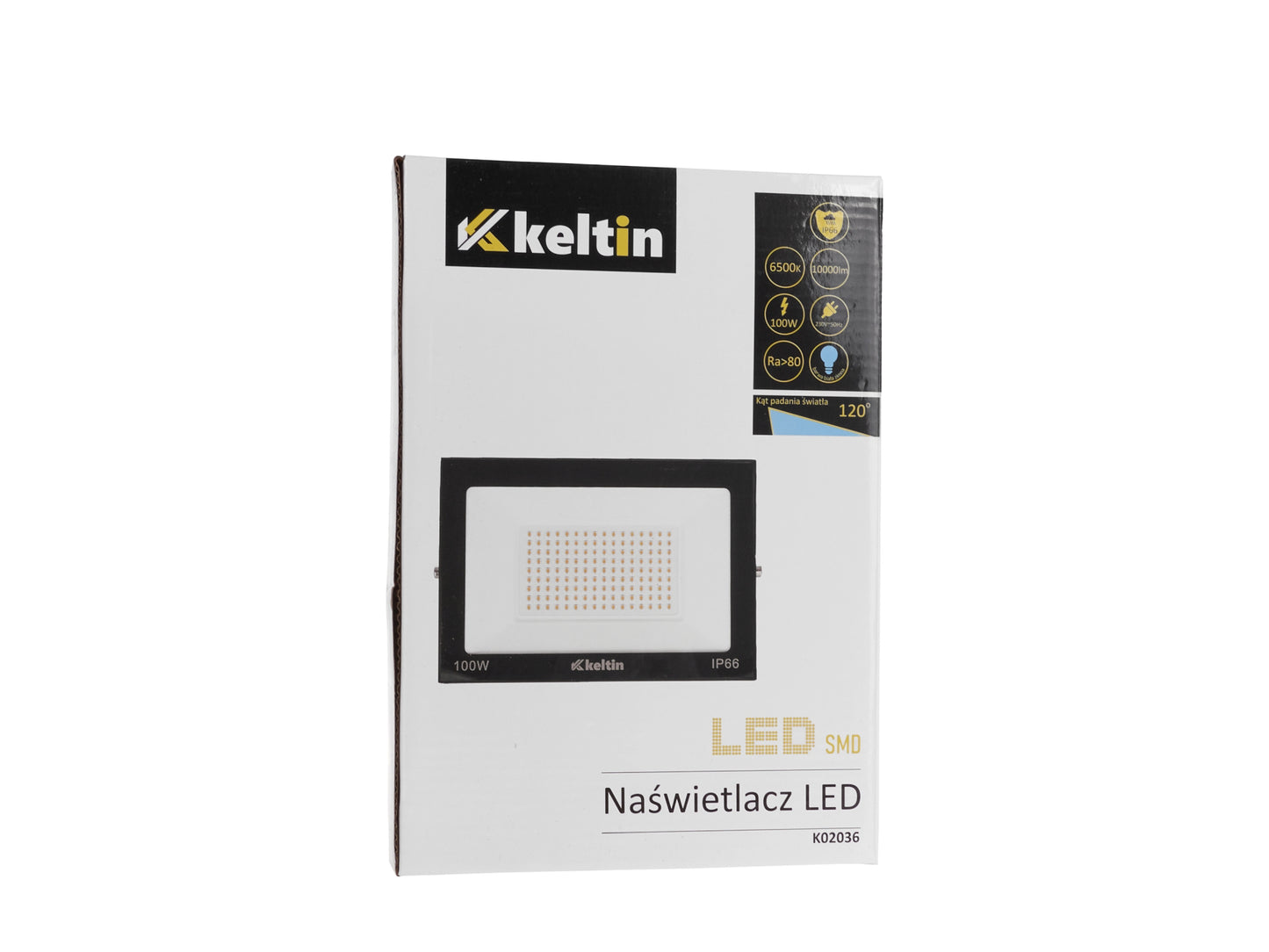 Proiector LED cu lumina alba, 100 W, 6500 K, Keltin K02036