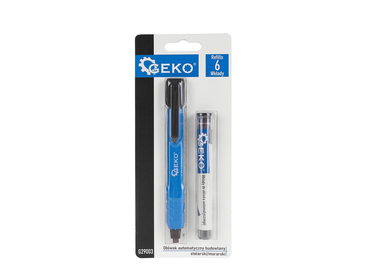 Set creion mecanic de constructii pentru tamplarie si zidarie si 6 rezerve, Geko G29003