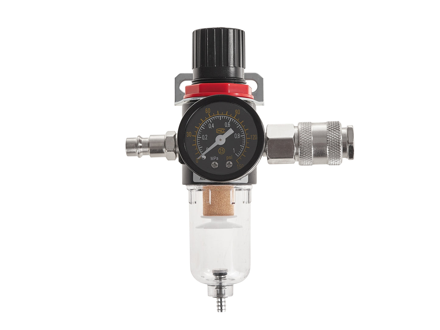 Reductor de presiune cu filtru de aer, prindere de 1/4", Geko G03163