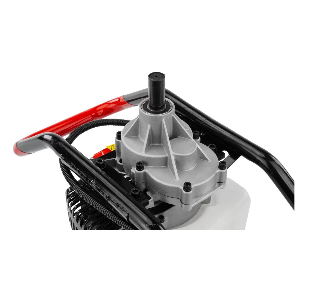 Motoburghiu de pamant pe benzina cu 3 burghie, 6 CP, Red Technic RTSWG0106