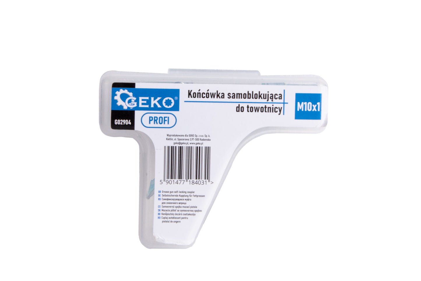 Cap cu autoblocare pentru pistol de gresat, M10 x 1, Geko G02904