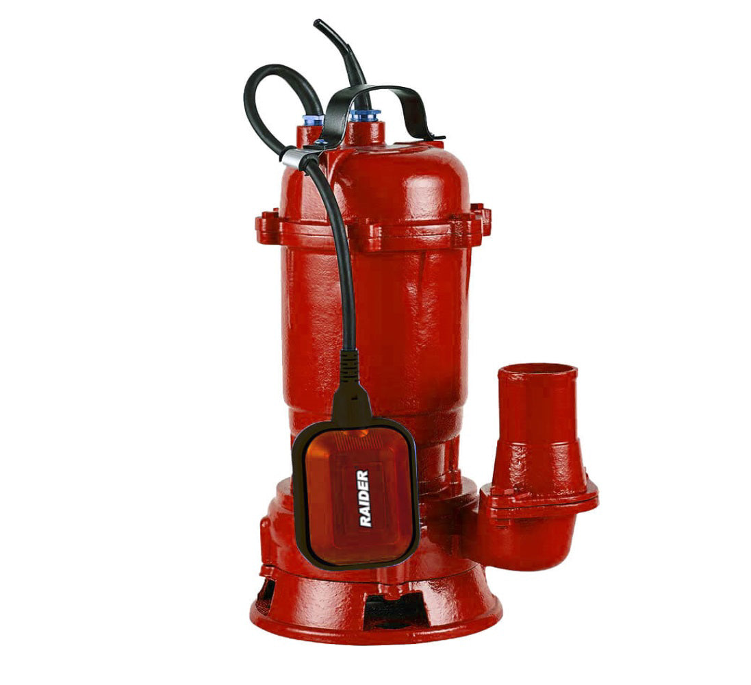 Pompa submersibila pentru apa murdara RD-CAWP54, 750 W, 200 l / min, inaltime maxima de ridicare 9 m, Raider Garden Tools 070161