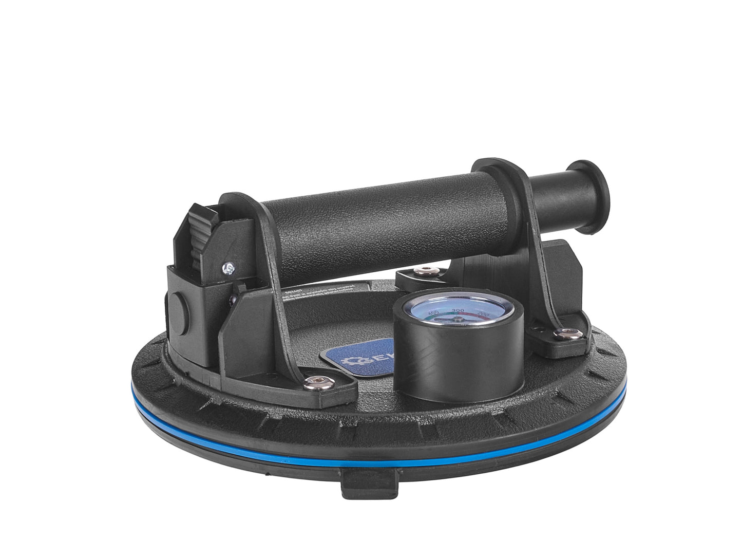 Ventuza cu vid si manometru pentru transportat si montat sticla, 200 mm, 170kg, Geko G02457