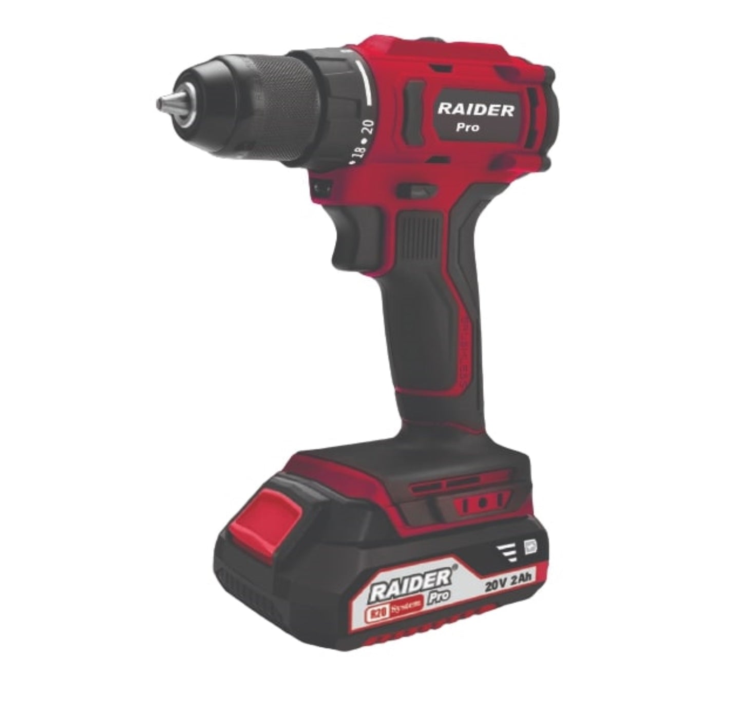 Masina de gaurit cu percutie RDP-PCDI20, 13 mm, 50 Nm, 2 Ah, Raider 030236