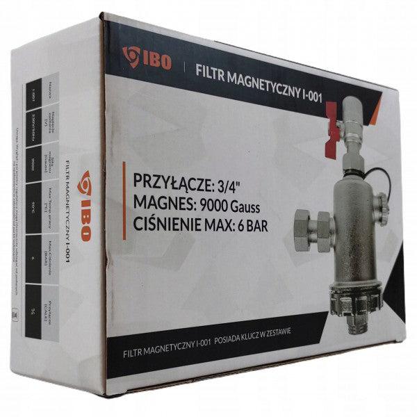Filtru magnetic cu separator pentru impuritati I-001, prindere 3/4", 8 bar, Ibo Dambat IB220021