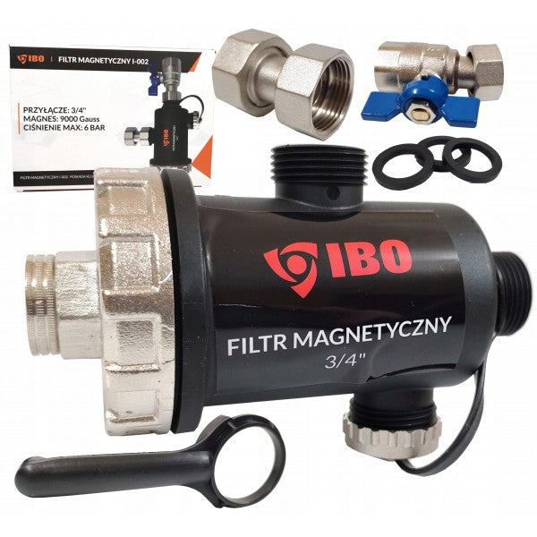 Filtru magnetic cu separator pentru impuritati I-0002, prindere 3/4", 8 bar, Ibo Dambat IB220022