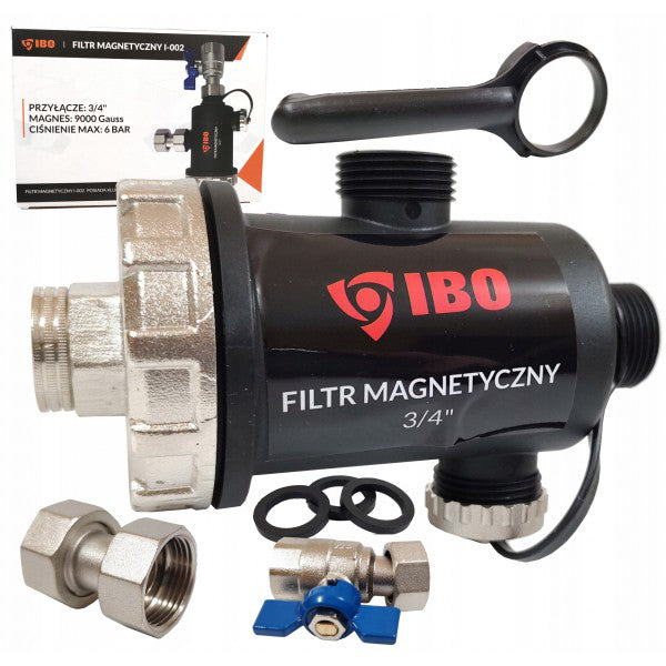 Filtru magnetic cu separator pentru impuritati I-0002, prindere 3/4", 8 bar, Ibo Dambat IB220022