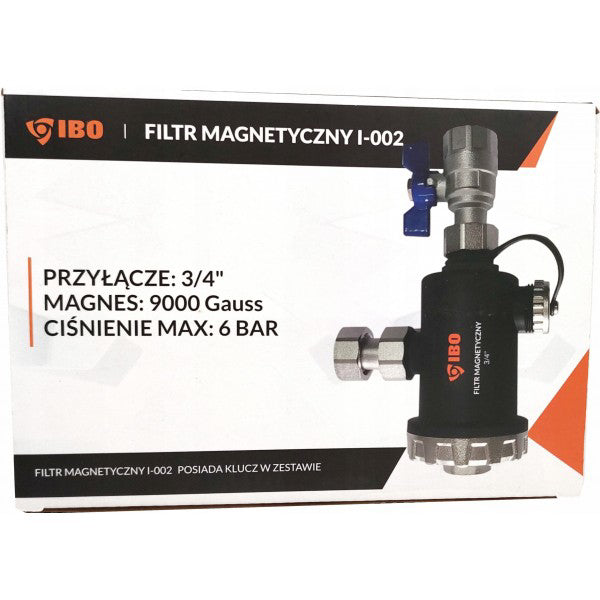 Filtru magnetic cu separator pentru impuritati I-0002, prindere 3/4", 8 bar, Ibo Dambat IB220022