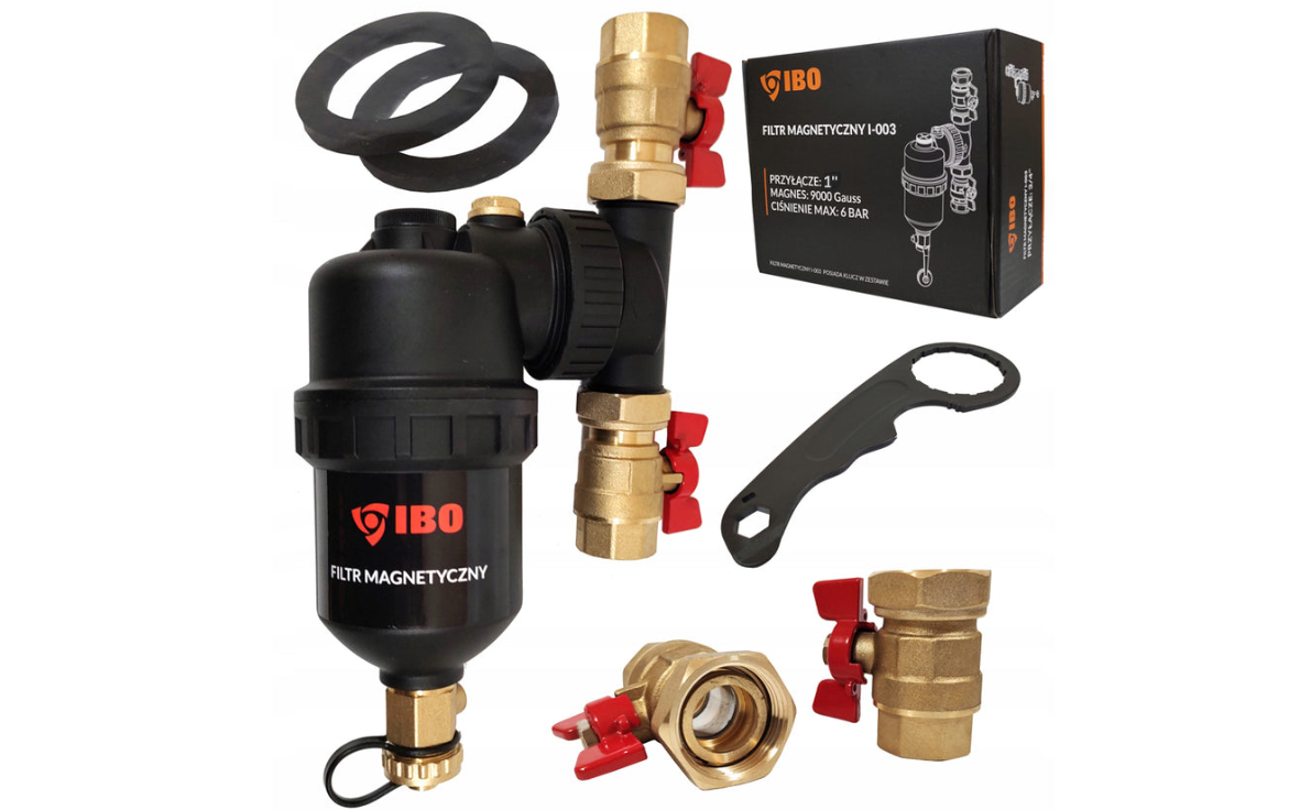 Filtru magnetic cu separator pentru impuritati I-003/1", prindere 1", Ibo Dambat IB220024