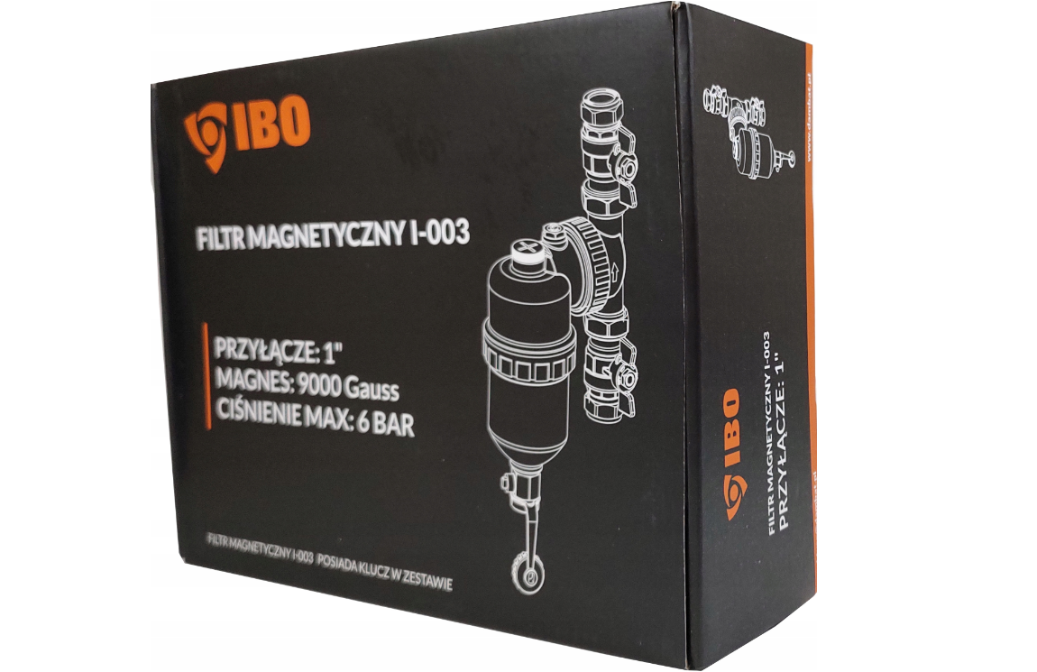 Filtru magnetic cu separator pentru impuritati I-003/1", prindere 1", Ibo Dambat IB220024