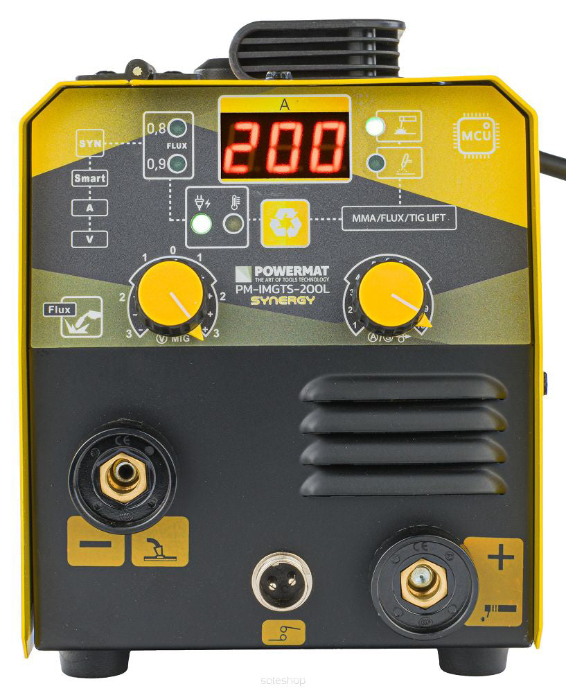 Aparat de sudura migomat PM-IMGTS-200L, MIG / MAG, MMA, TIG-Lift, Powermat PM1286